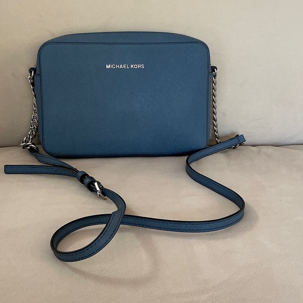 Michael Kors Denim Blue Crossbody Bag